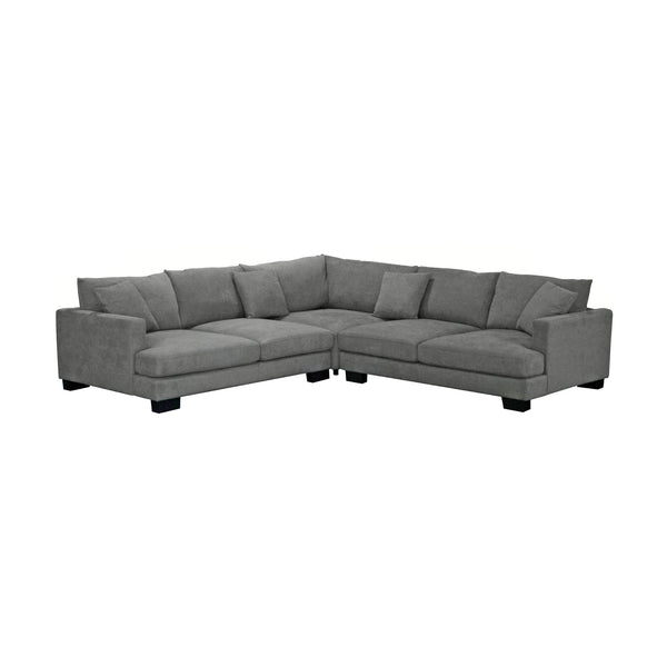 Lilibet 4 Seater Fabric Corner Modular Sofa Lounge Light Grey