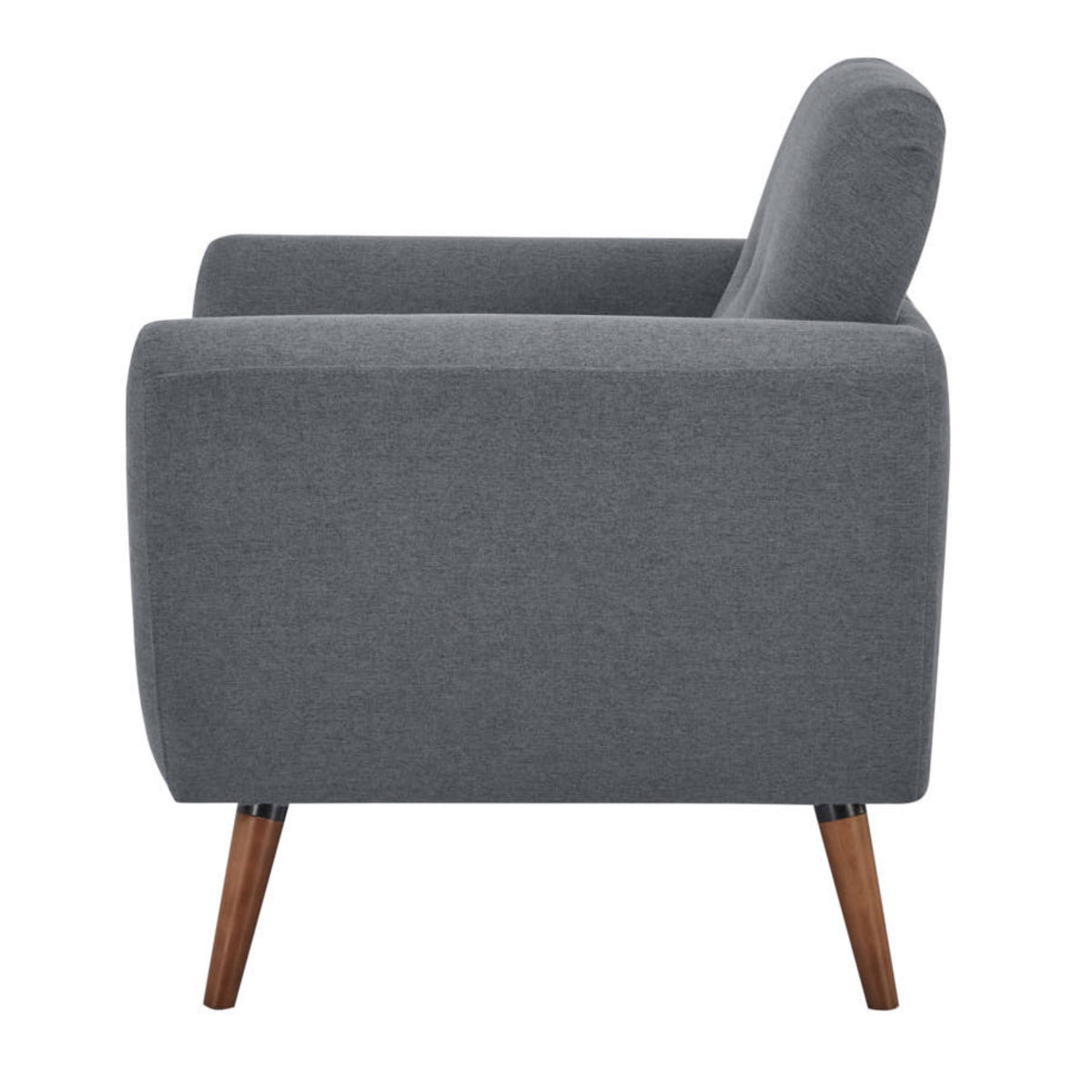 Lilliana Fabric Sofa Armchair Dark Grey