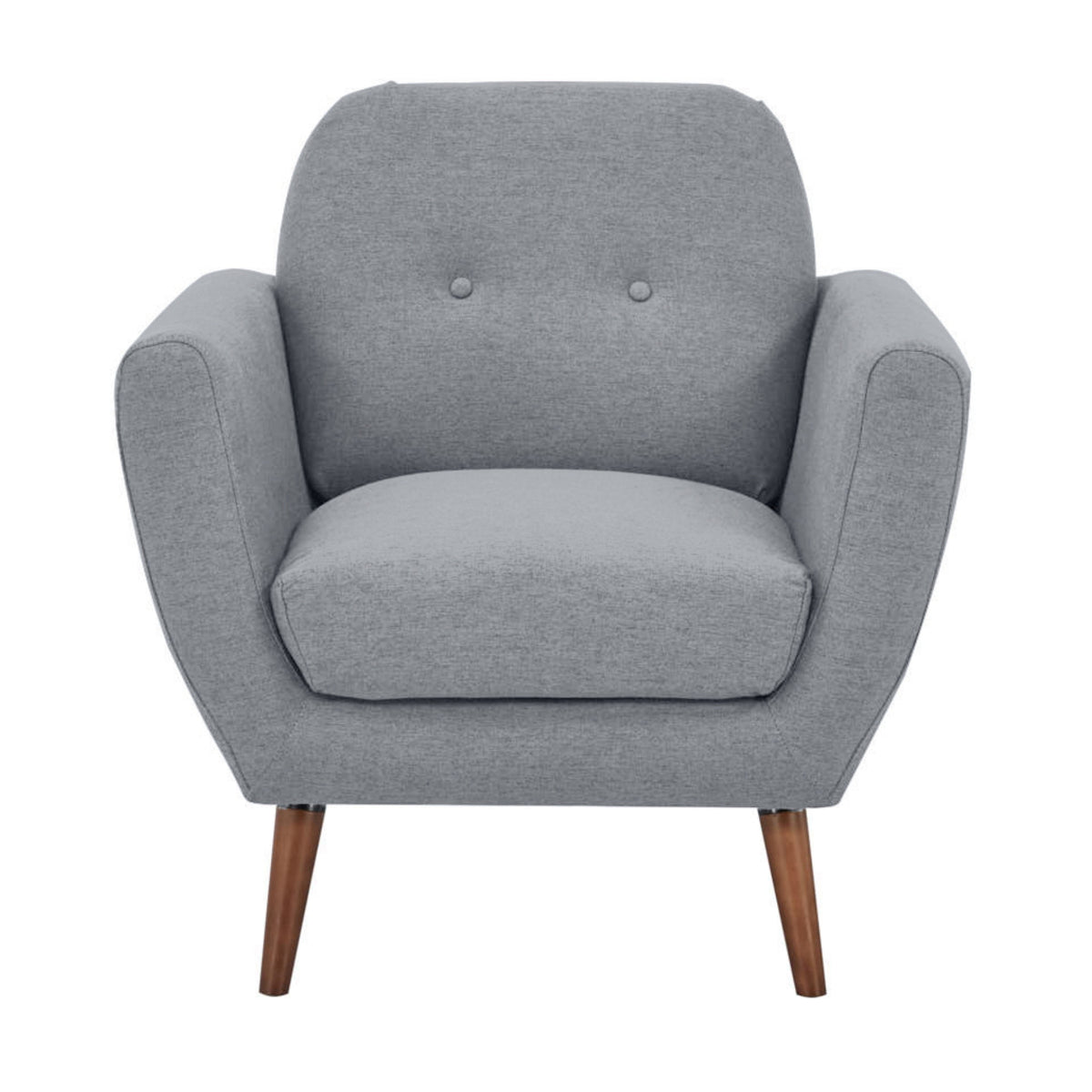 Lilliana Fabric Sofa Armchair Light Grey