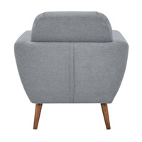 Lilliana Fabric Sofa Armchair Light Grey