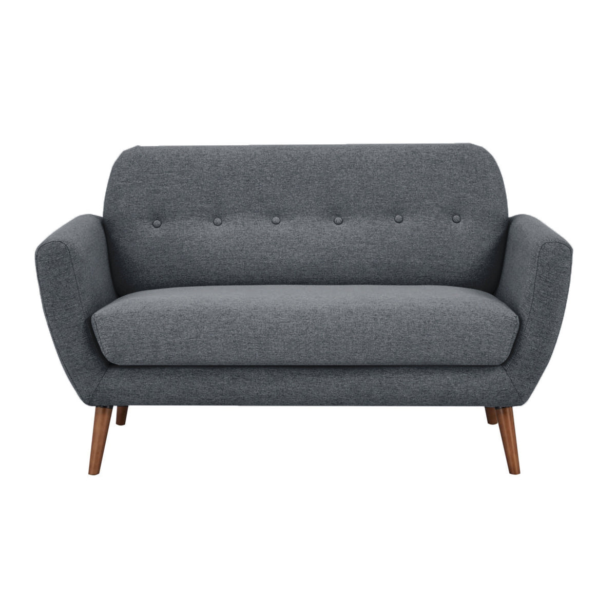 Lilliana Fabric Sofa 2 Seater Dark Grey