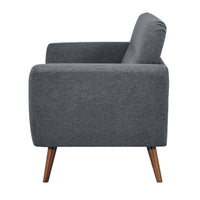 Lilliana Fabric Sofa 2 Seater Dark Grey