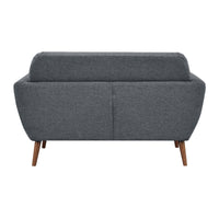 Lilliana Fabric Sofa 2 Seater Dark Grey