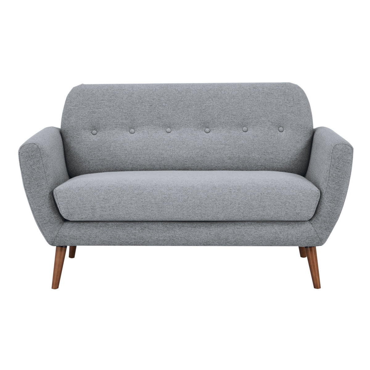 Lilliana Fabric Sofa 2 Seater Light Grey