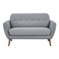 Lilliana Fabric Sofa 2 Seater Light Grey