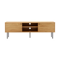 Line 150cm ETU Entertainment TV Unit Oak, front view on a white background