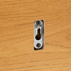 Line 80cm Wall Coat Rack with Shelf Oak and Black, close-up of the wall-mounting bracket