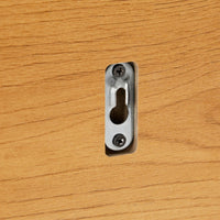 Line 80cm Wall Coat Rack with Shelf Oak and Black, close-up of the wall-mounting bracket