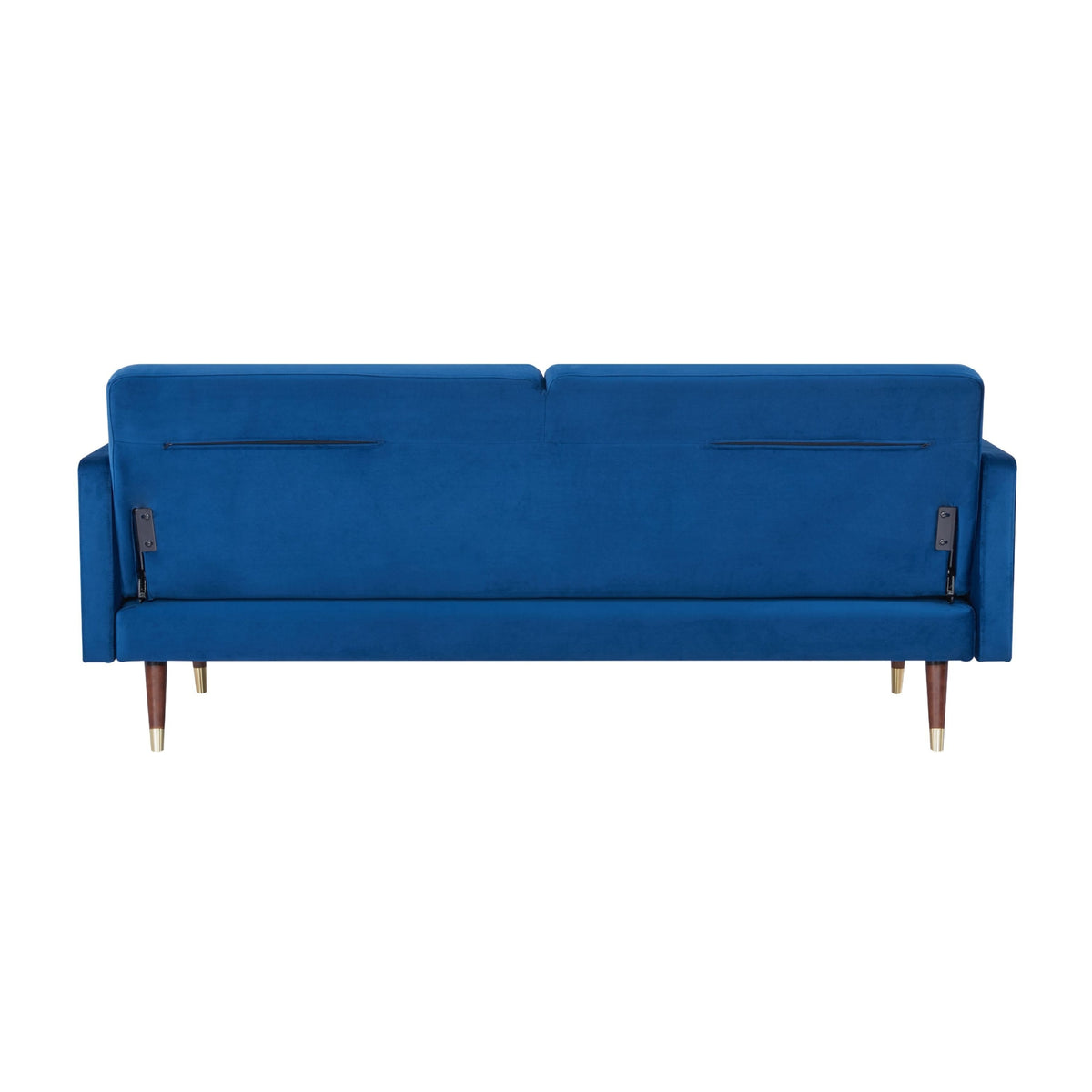 Livia 3 Seater Fabric Sofa Bed Dark Blue 