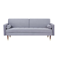 Livia 3 Seater Fabric Sofa Bed Grey 