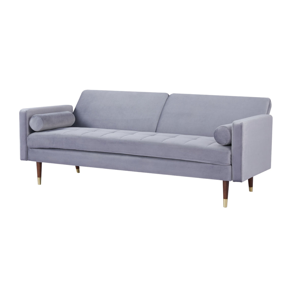 Livia 3 Seater Fabric Sofa Bed Grey 