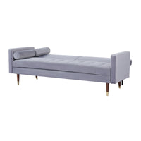 Livia 3 Seater Fabric Sofa Bed Grey 