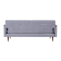 Livia 3 Seater Fabric Sofa Bed Grey 