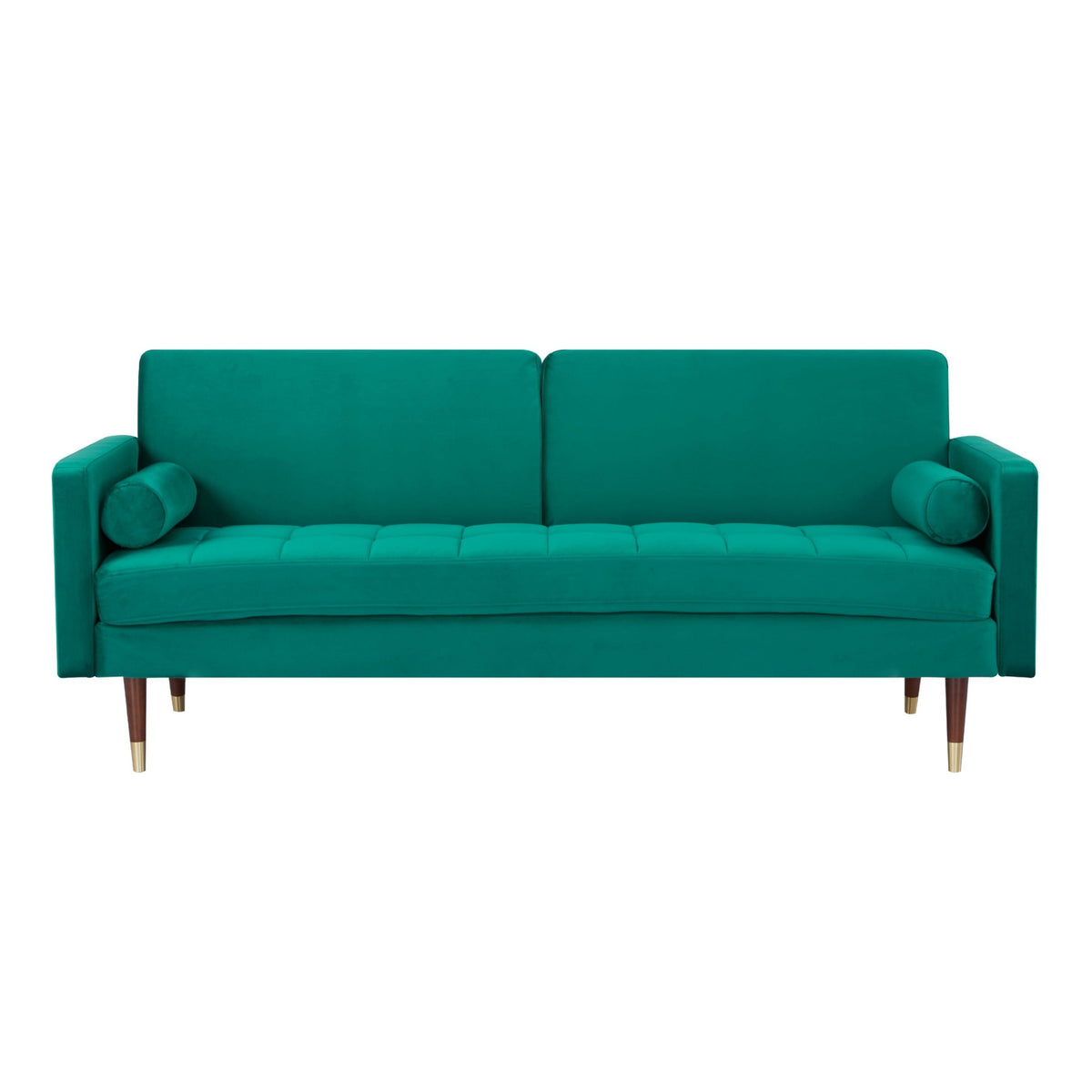 Livia 3 Seater Fabric Sofa Bed Green 