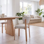 Lokley 7pc Set 160-200cm Extension Dining Table Chair Set Oak