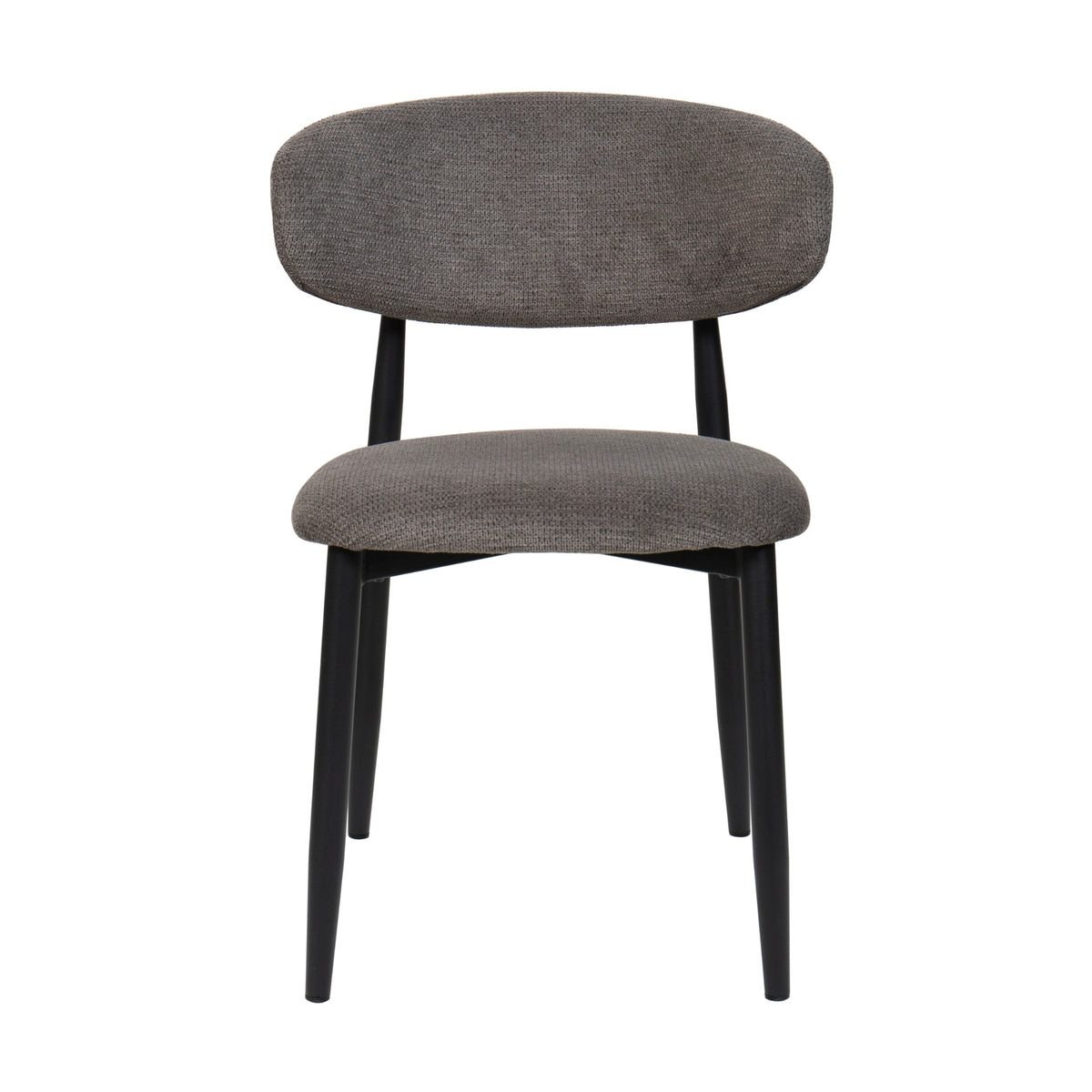 Louie 2pc Dining Chair Black Dark Grey