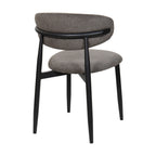 Louie 2pc Dining Chair Black Dark Grey