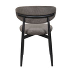 Louie 2pc Dining Chair Black Dark Grey