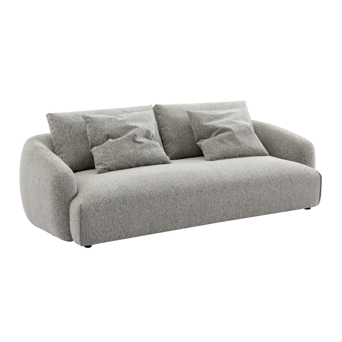 Luca 3 Seater Chenille Sofa Almond