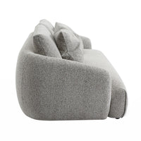 Luca 3 Seater Chenille Sofa Almond
