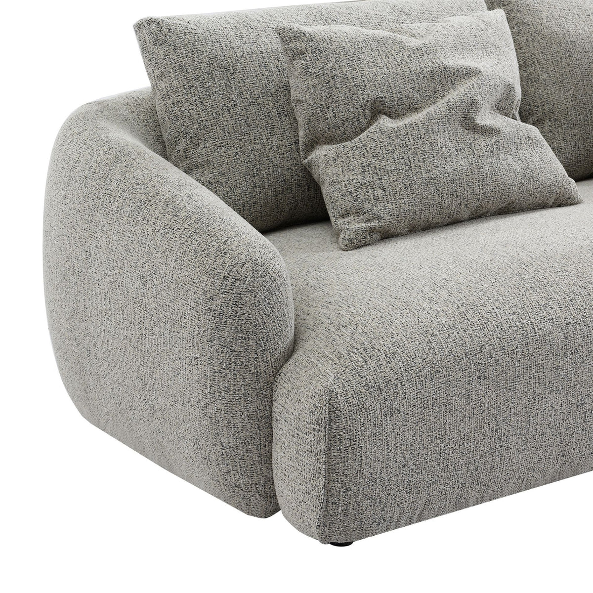 Luca 3 Seater Chenille Sofa Almond
