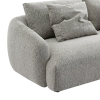 Luca 3 Seater Chenille Sofa Almond