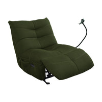 Lucas Recliner Gaming Chair Swivel USB Powered Port Green