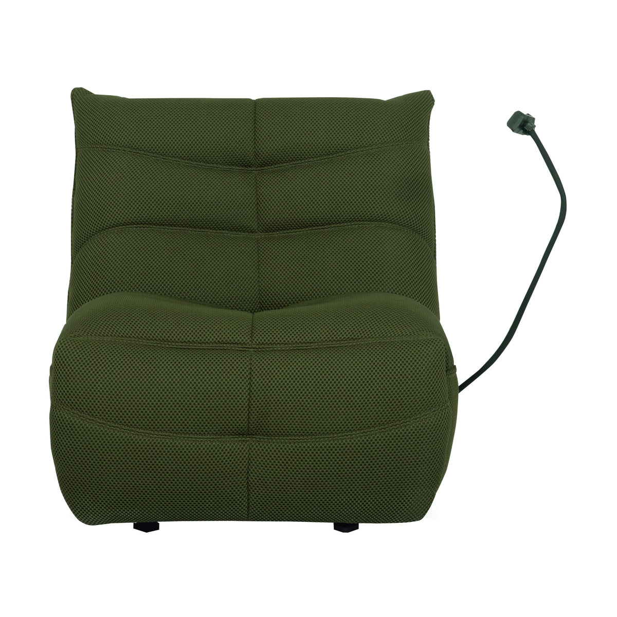 Lucas Recliner Gaming Chair Swivel USB Powered Port Green