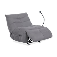 Lucas Recliner Gaming Chair Swivel USB Powered Port Grey