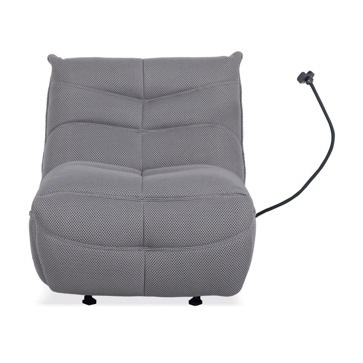 Lucas Recliner Gaming Chair Swivel USB Powered Port Grey