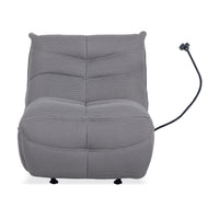 Lucas Recliner Gaming Chair Swivel USB Powered Port Grey