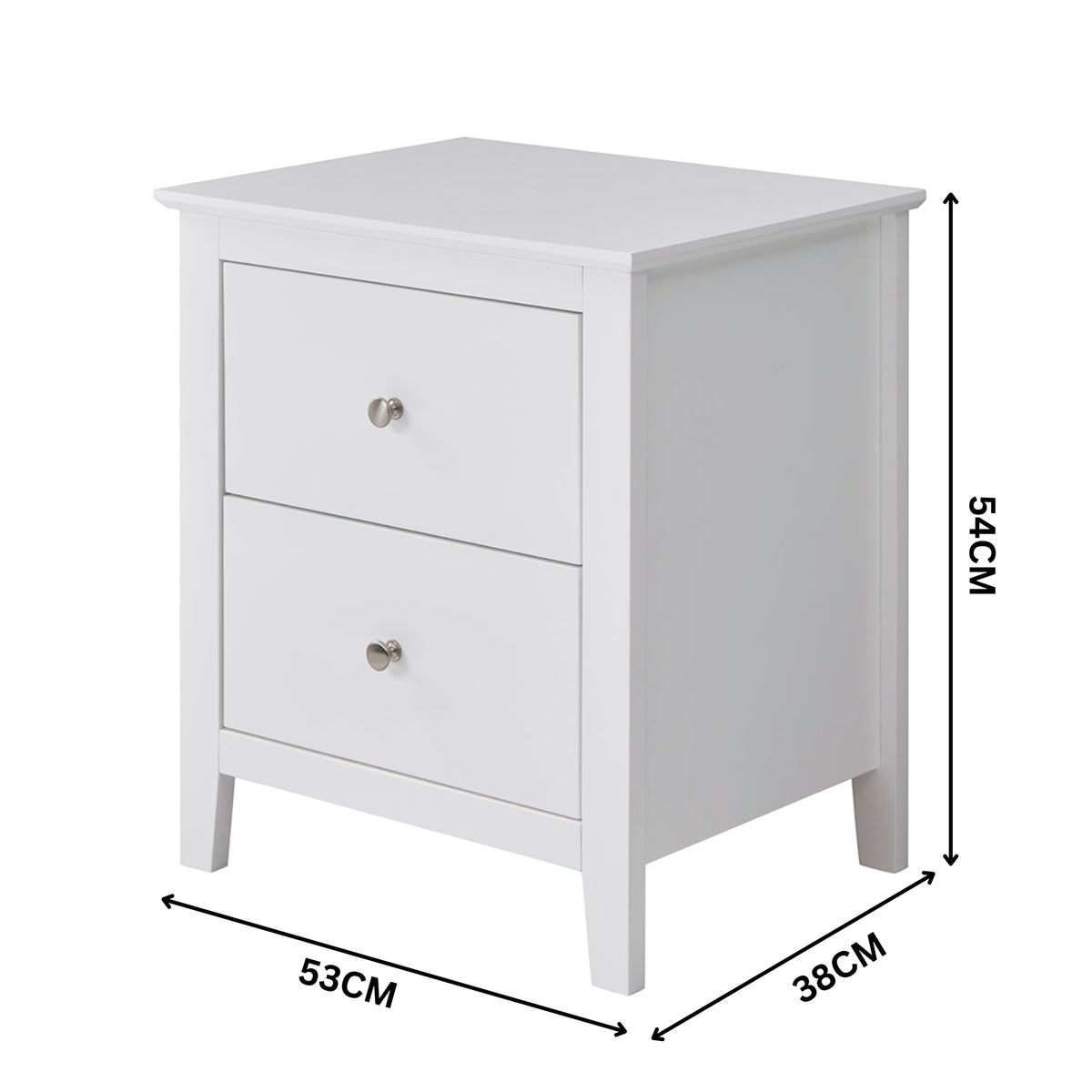 Luna Bedside White
