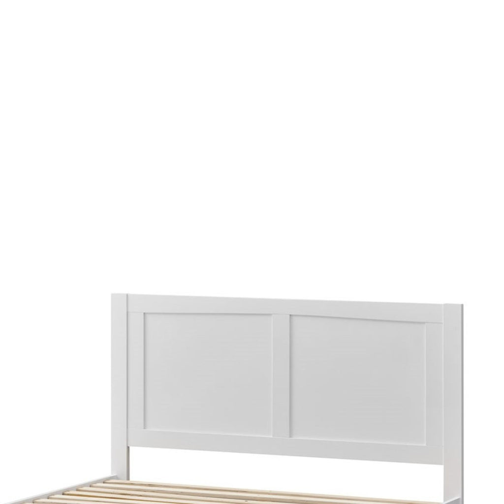 Luna Queen Bed Frame Storage Drawer White