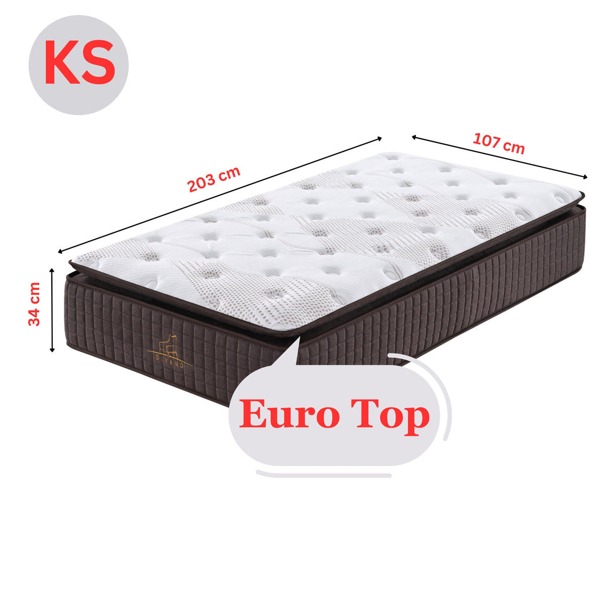 Luxe Dreams 7 Zones Pocket Spring Premium Mattress King Single 