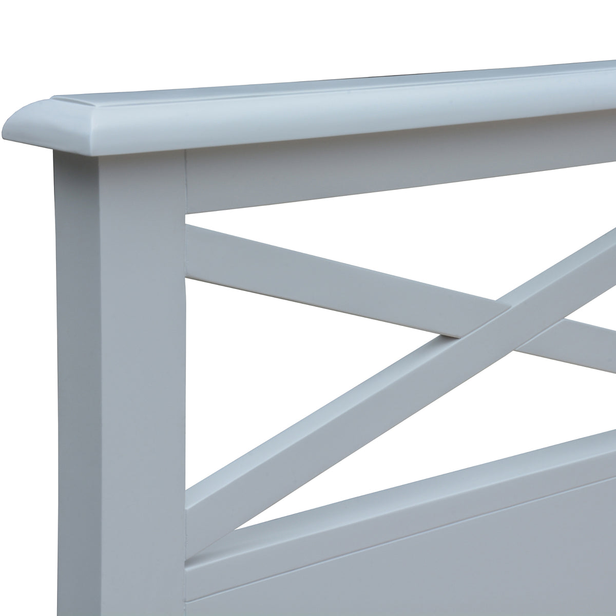 Maison Hampton Double Bed Frame Storage Drawer White