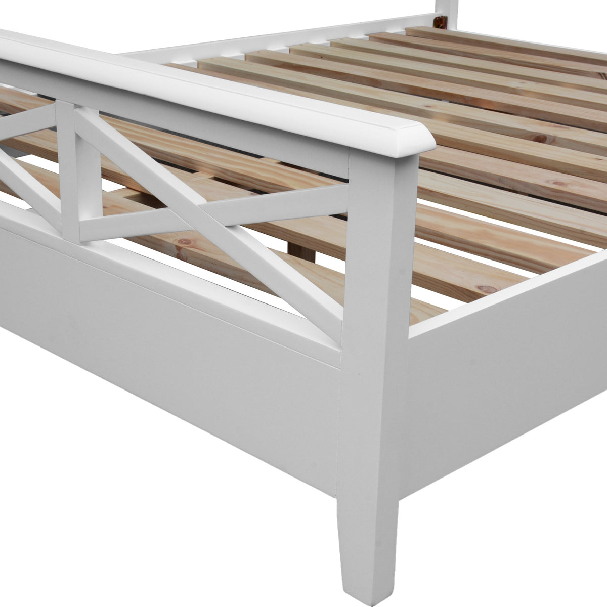 Maison Hampton Double Bed Frame White