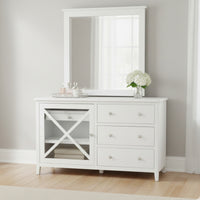 Maison Hampton Dresser Mirror Only White