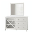 Maison Hampton Dresser Mirror Set White