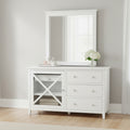 Maison Hampton Dresser Mirror Set White