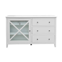 Maison Hampton Dresser Mirror Set White