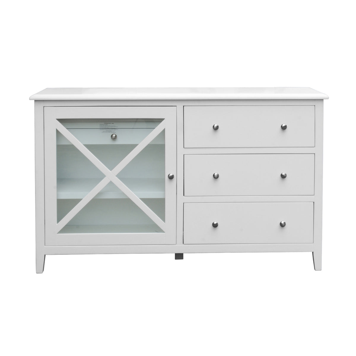 Maison Hampton Dresser Mirror Set White