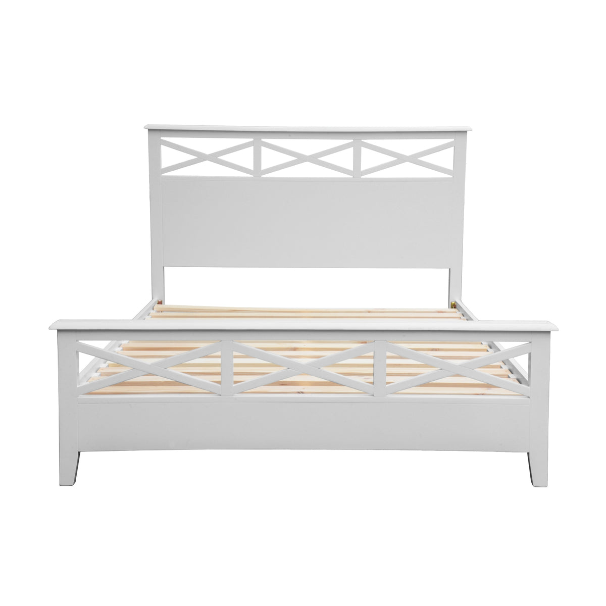 Maison Hampton King Bed Frame White