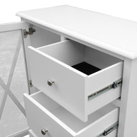 Maison Hampton Tallboy Glass Door White
