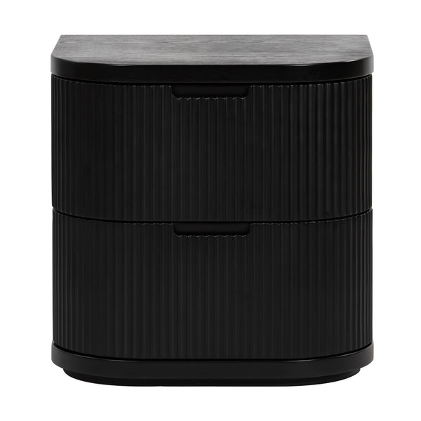 Manna Bedside Table Black