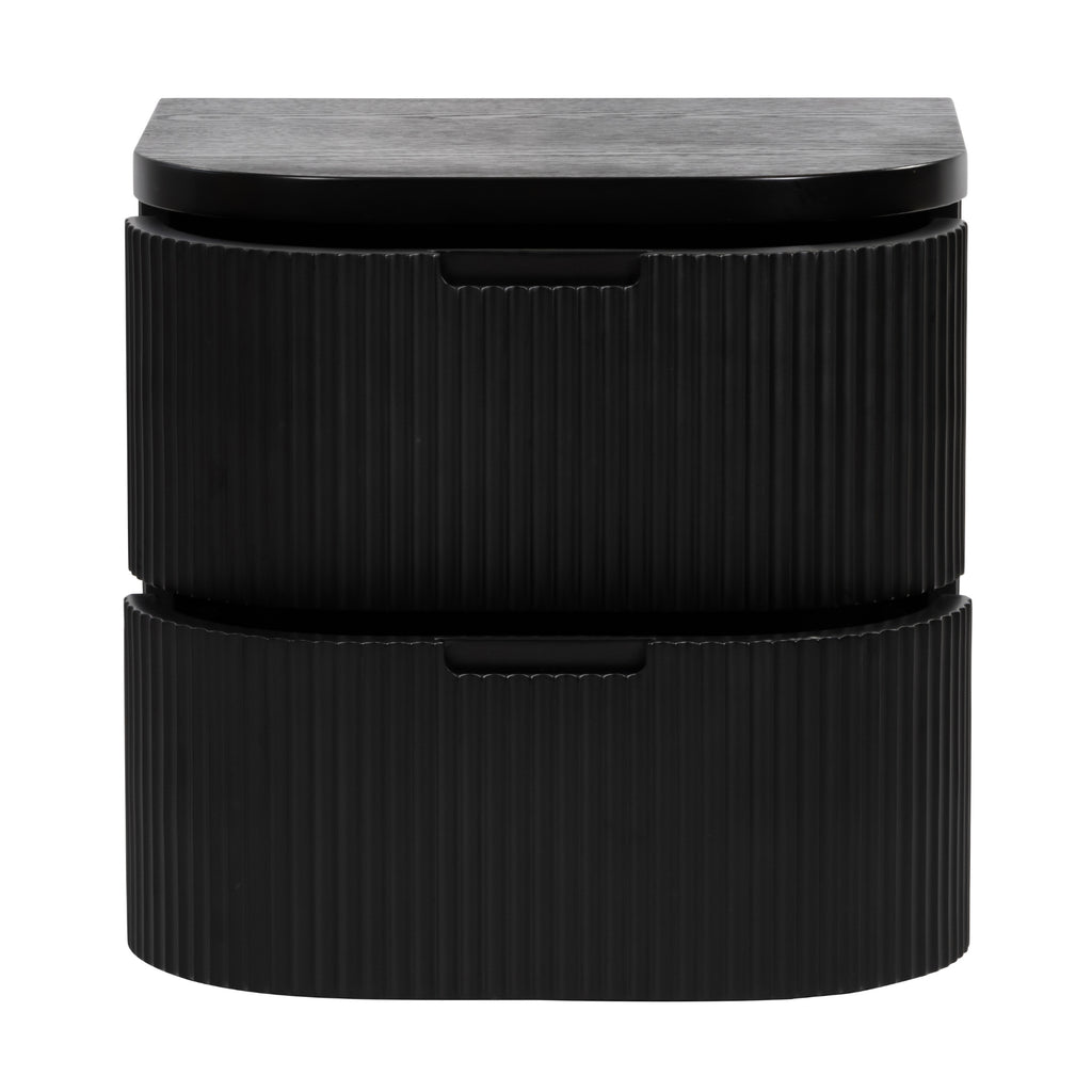 Manna Bedside Table Black