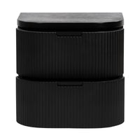 Manna Bedside Table Black