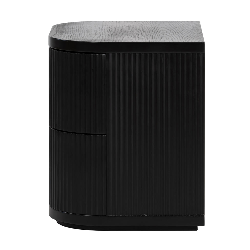 Manna Bedside Table Black