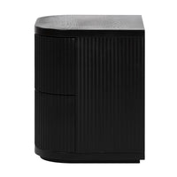 Manna Bedside Table Black