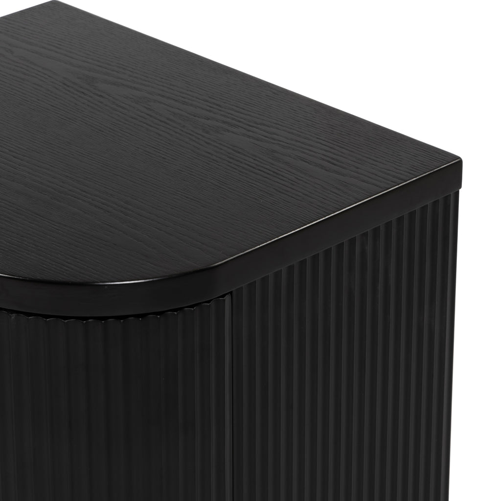 Manna Bedside Table Black