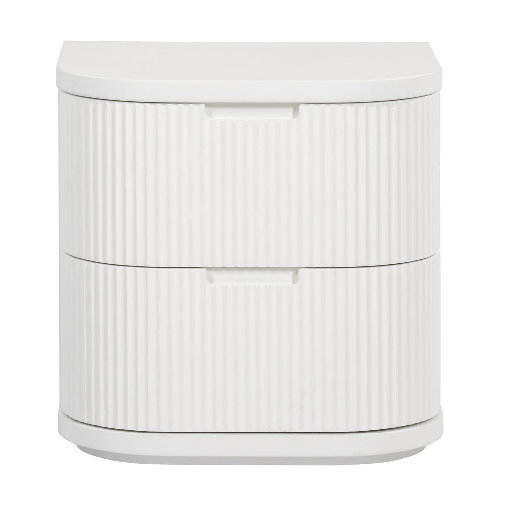 Manna Bedside Table White